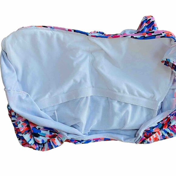 Beach Party One Piece Swimsuit Ladies Swim Suit Pink & Blue Multi US Plus 24 - Picture 4 of 6